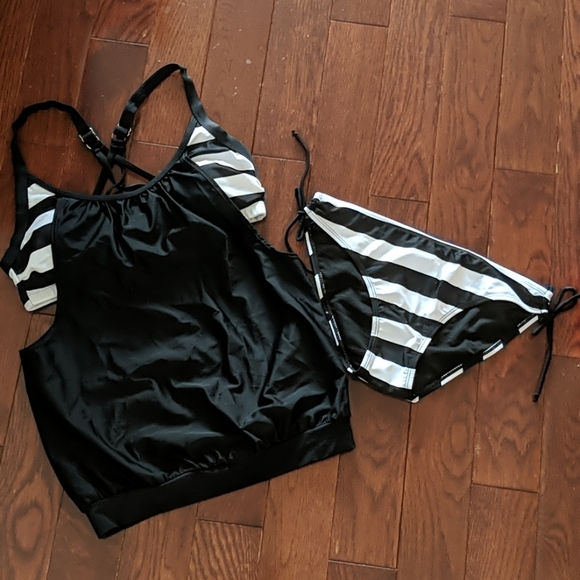 Other - Black & White Tankini NWOT Never Worn